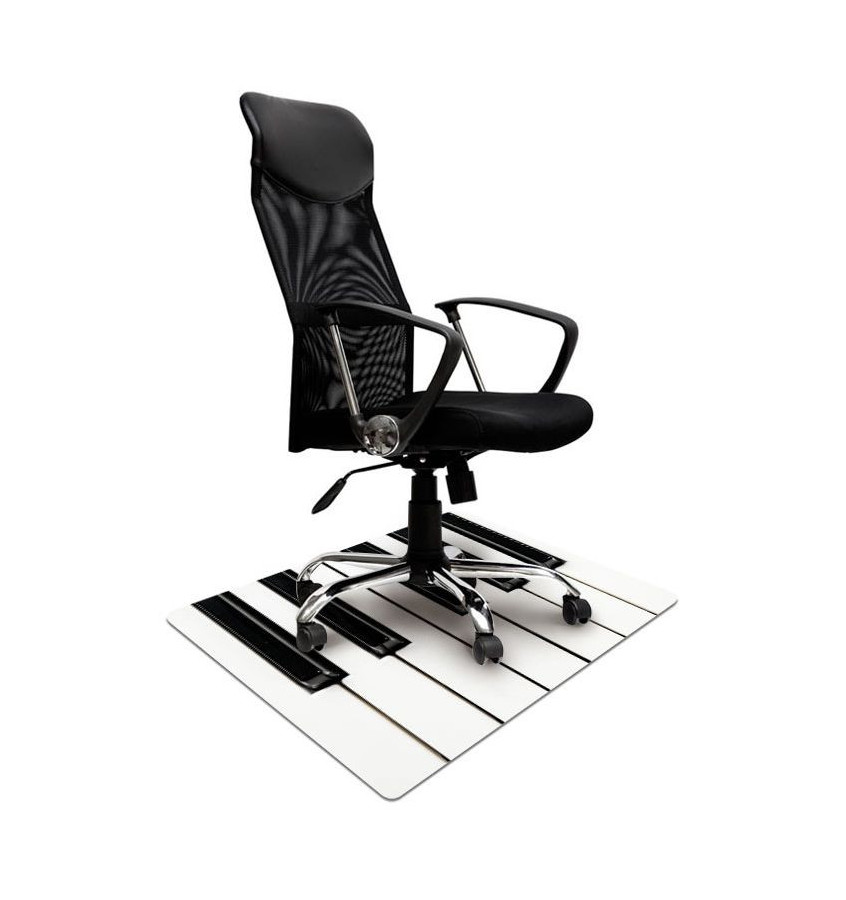 Elastyczna mata ochronna pod krzesło 80x120cm gr. 22mm nadruk 042 - KLAWIATURA