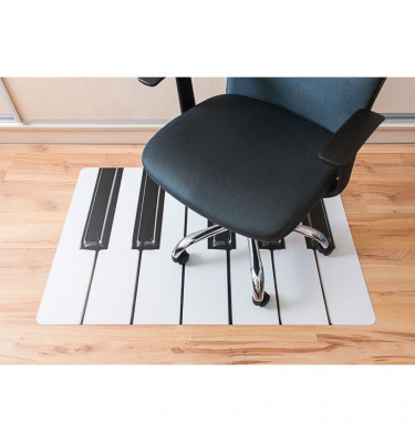 Elastyczna mata ochronna pod krzesło 80x120cm gr. 22mm nadruk 042 - KLAWIATURA