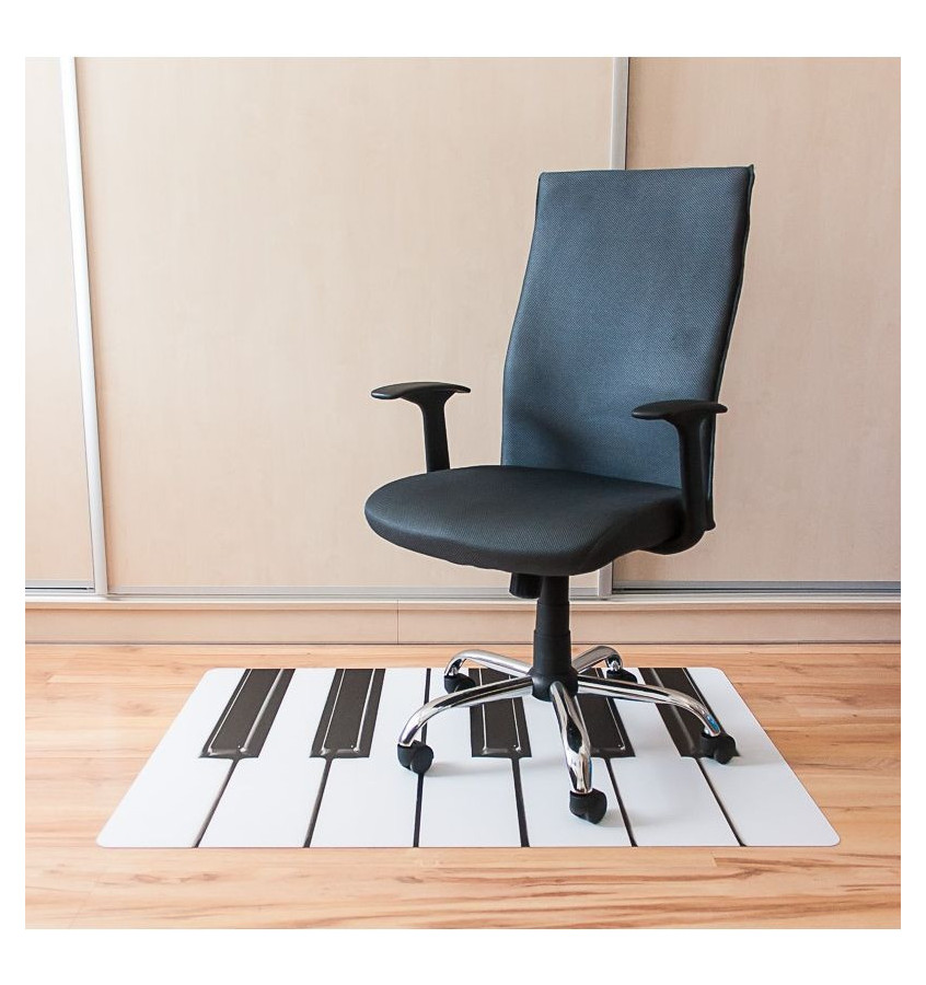 Elastyczna mata ochronna pod krzesło 80x120cm gr. 22mm nadruk 042 - KLAWIATURA