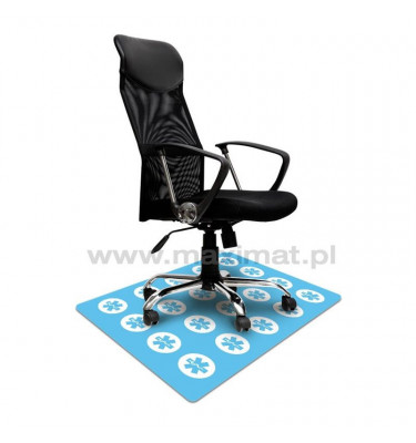 Elastyczna mata ochronna pod krzesła biurowe 80x120cm gr. 22mm ze wzorem MEDYCZNYM 041