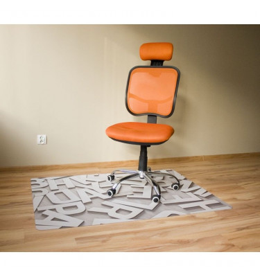 Elastyczna mata 100x140cm gr. 22mm ze wzorem 040 - LITERY 3D