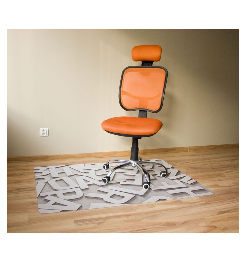 Elastyczna mata 100x140cm gr. 22mm ze wzorem 040 - LITERY 3D