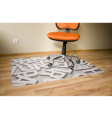 Elastyczna mata 100x140cm gr. 22mm ze wzorem 040 - LITERY 3D