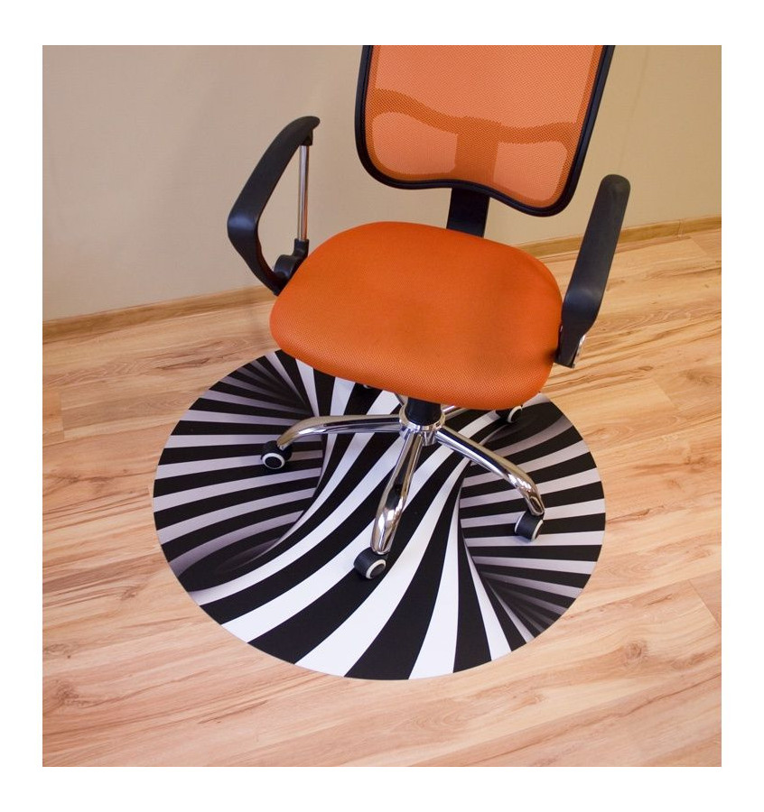 Elastyczna mata pod krzesło na kółkach z grafiką 039 - okrągła 100cm gr. 22mm