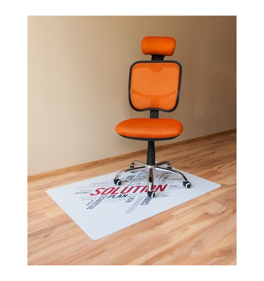 Elastyczna mata ochronna pod fotel na kółkach 80x120cm gr. 22mm wzór 038 - SOLUTION 