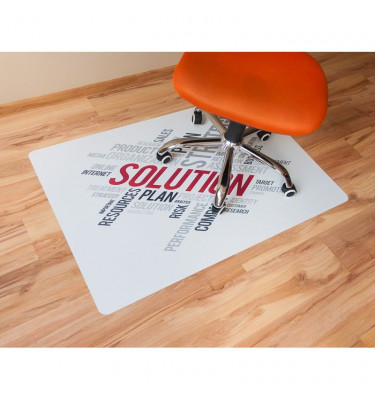 Elastyczna mata ochronna pod fotel na kółkach 80x120cm gr. 22mm wzór 038 - SOLUTION 