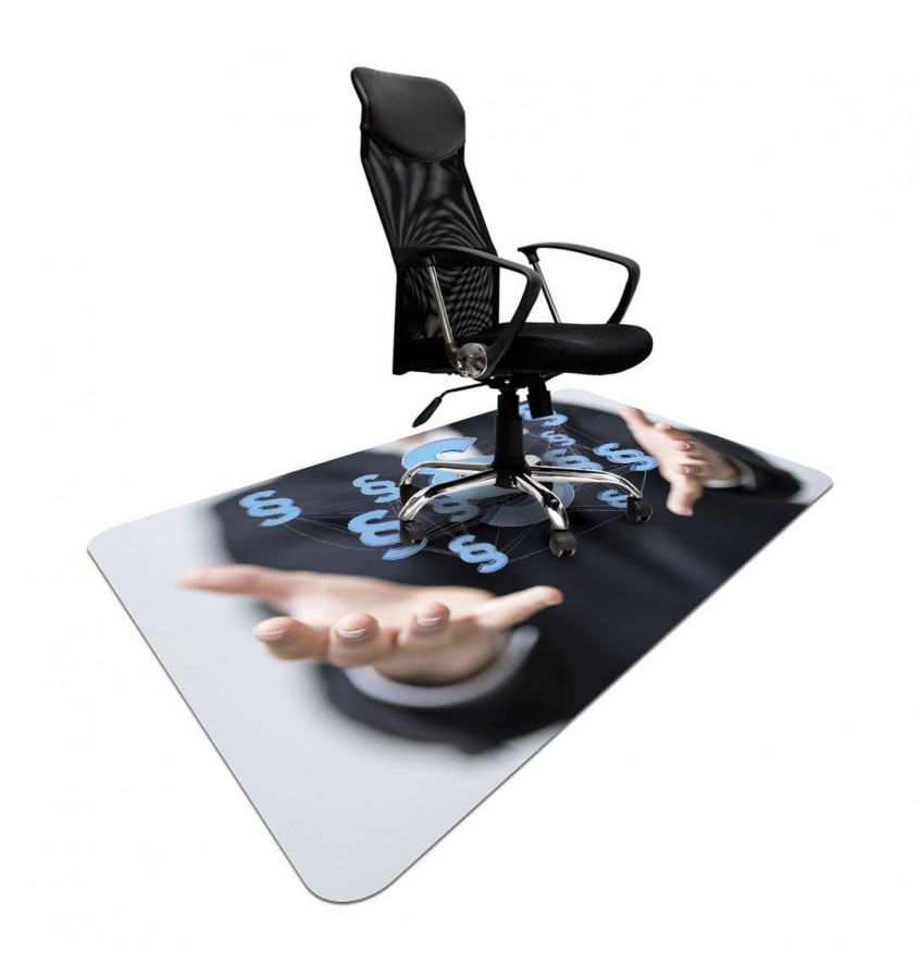 Elastyczna mata ochronna pod krzesło 120x180cm gr. 22mm ze wzorem 036 - PARAGRAFY