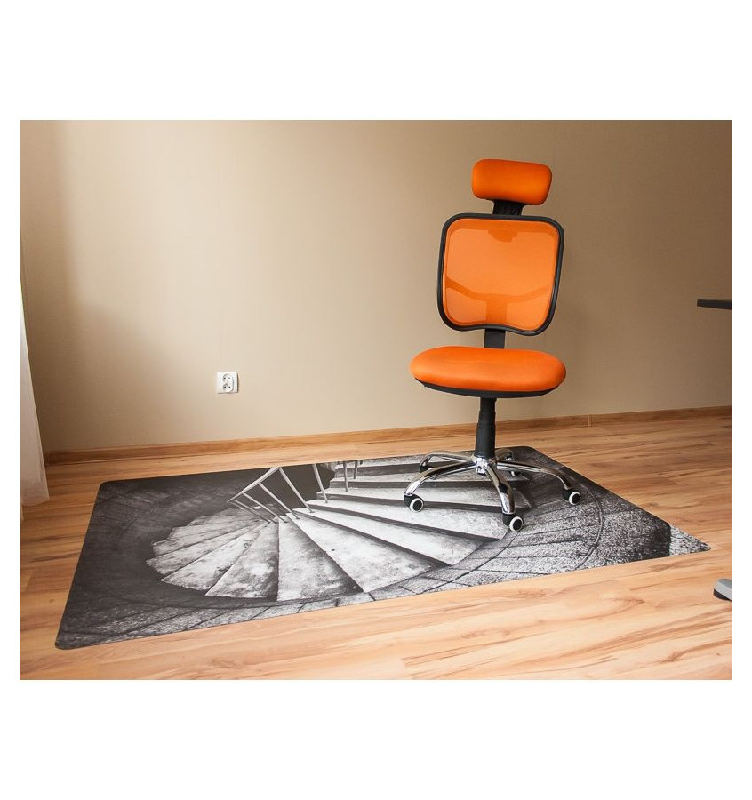 Elastyczne maty ochronne pod krzesła 120x180cm  gr. 22mm ze wzorem 034 - SCHODY