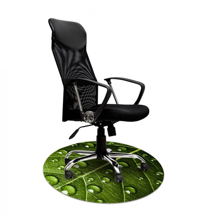 Elastyczna mata pod krzesło na kółkach z grafiką 031 - okrągła 100cm gr. 22mm