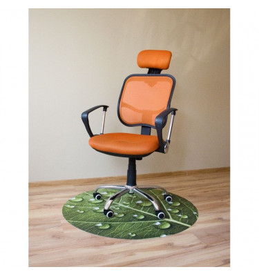 Elastyczna mata pod krzesło na kółkach z grafiką 031 - okrągła 100cm gr. 22mm