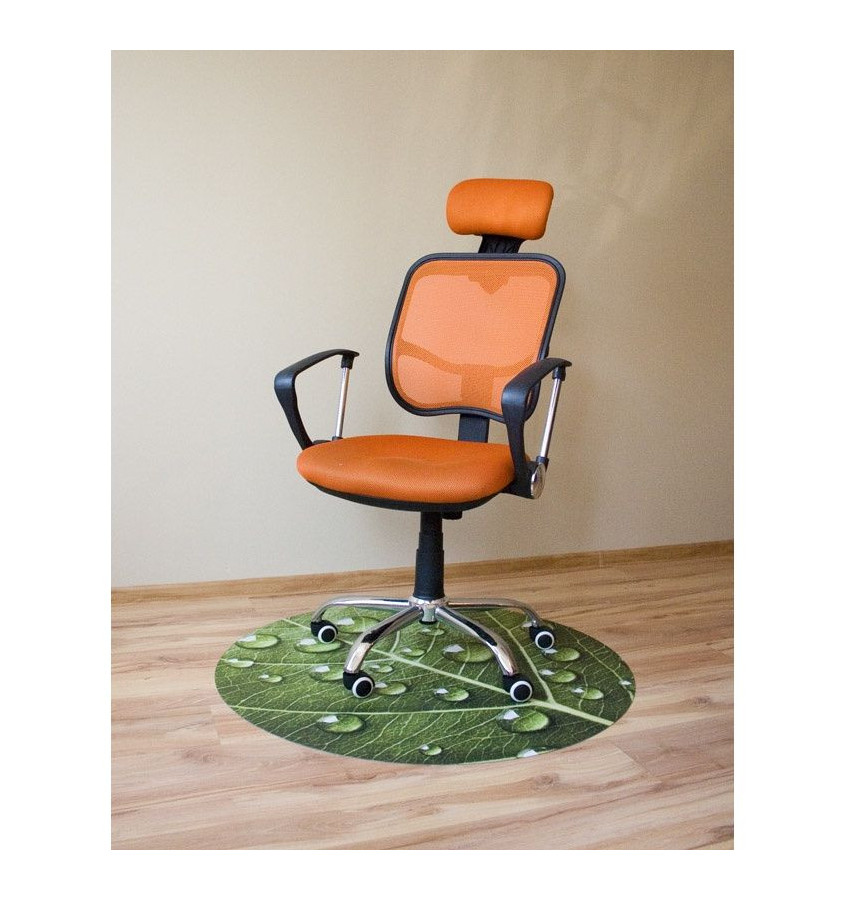 Elastyczna mata pod krzesło na kółkach z grafiką 031 - okrągła 100cm gr. 22mm