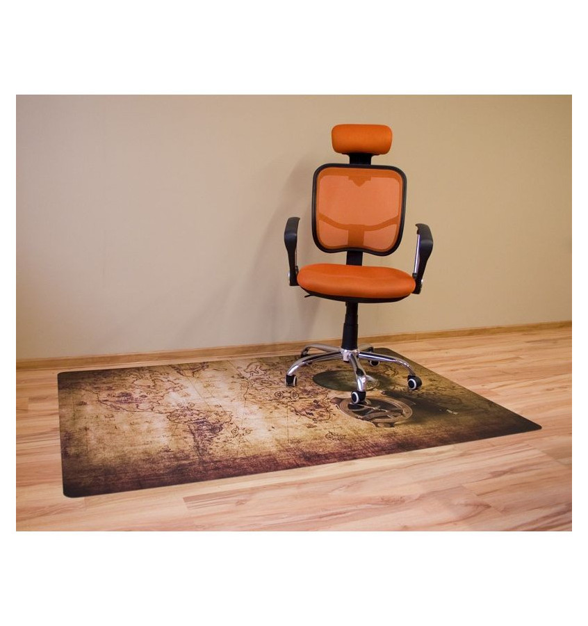 Elastyczna podkładka ochronna pod krzesło 120x180cm gr. 22mm wzór 029 - STARA MAPA