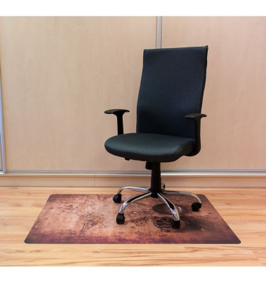 Elastyczna mata ochronna pod fotel na kółkach 80x120cm gr. 22mm wzór 029 - STARA MAPA