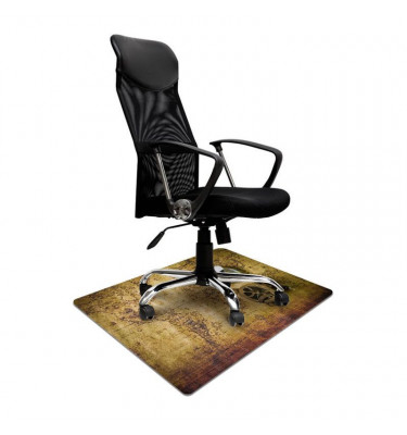 Elastyczna mata ochronna pod fotel na kółkach 80x120cm gr. 22mm wzór 029 - STARA MAPA