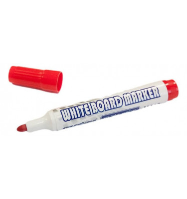 CZERWONY marker suchościeralny GRANIT do pisania na planerach i białych tablicach