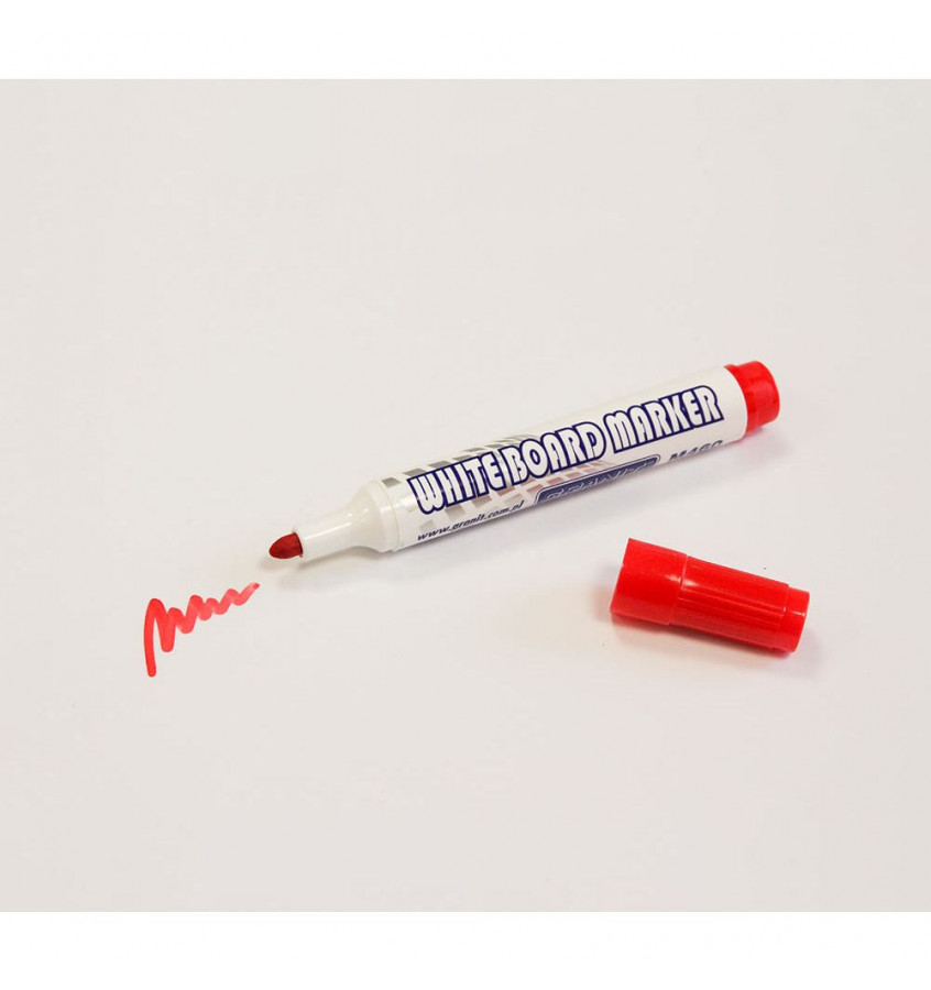 CZERWONY marker suchościeralny GRANIT do pisania na planerach i białych tablicach