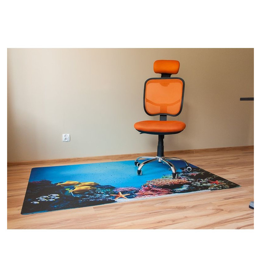 Elastyczna podkładka pod krzesło 120x180cm - gr. 22mm wzór 026 - RAFA KORALOWA