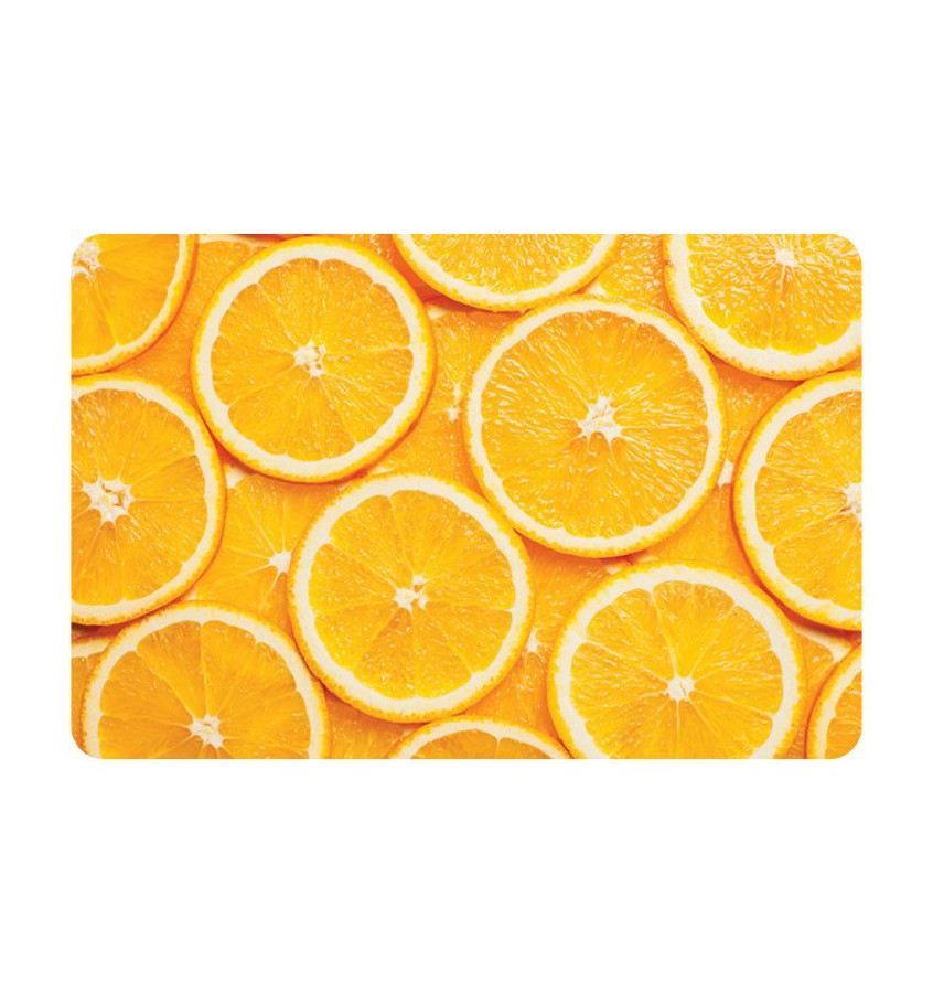 Elastyczna mata pod krzesło biurowe 120x180cm - gr. 22mm ze wzorem 025 - POMARAŃCZA