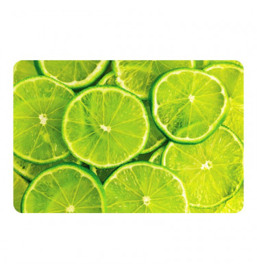 Elastyczna mata ochronna pod krzesło 80x120cm gr. 22mm z nadrukiem 024 - LIMONKA