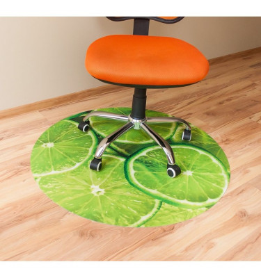 Elastyczna mata ochronna pod krzesło wzór 024 - okrągła 100cm gr. 22mm