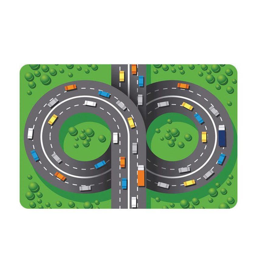 Elastyczna podkładka ochronna pod krzesło 120x180cm - gr. 22mm ze wzorem 023 - AUTOSTRADA 3