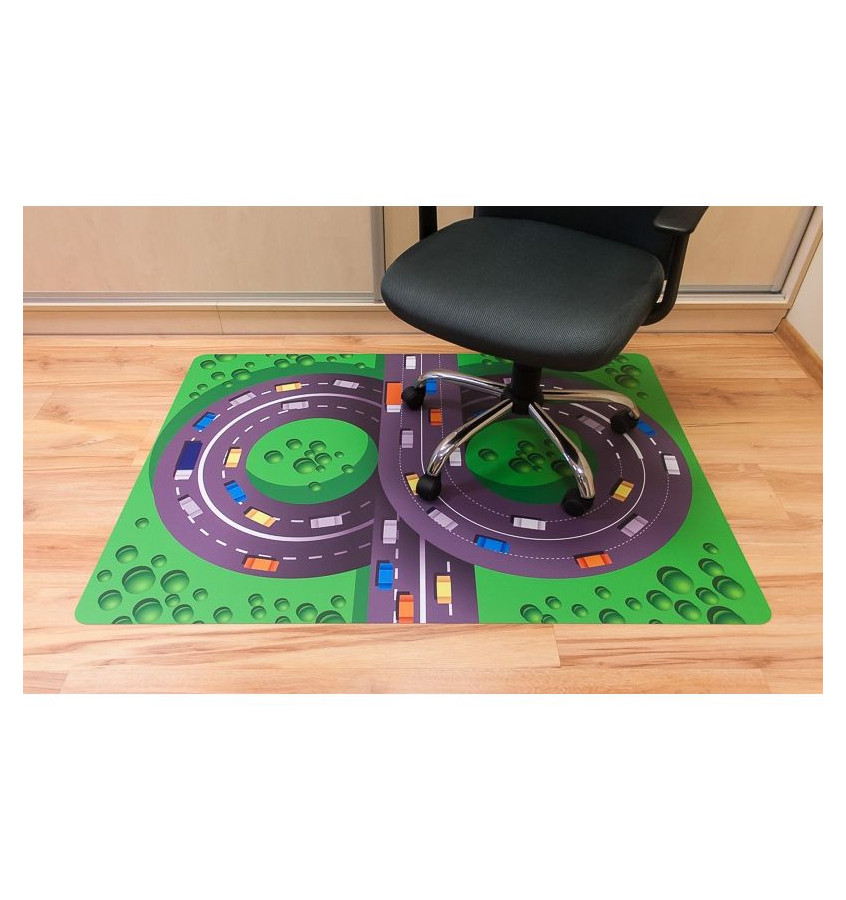 Elastyczna mata pod krzesełko 100x140cm gr. 22mm nadruk 023 - AUTOSTRADA 3