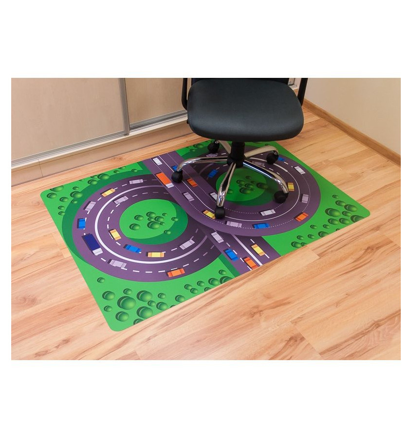 Elastyczna mata pod krzesełko 100x140cm gr. 22mm nadruk 023 - AUTOSTRADA 3