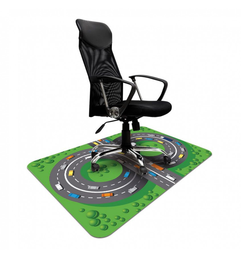 Elastyczna mata pod krzesełko 100x140cm gr. 22mm nadruk 023 - AUTOSTRADA 3