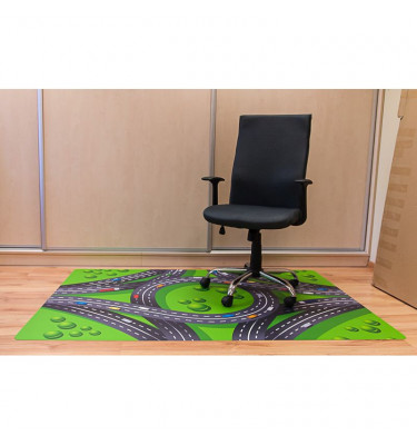 Elastyczna mata do pokoju dziecka pod krzesło 120x180cm - gr. 22mm wzór 022 - AUTOSTRADA 2