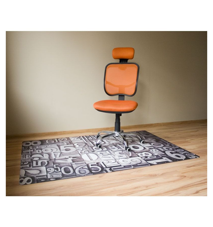 Elastyczna podkładka ochronna pod krzesła 120x180cm gr. 22mm ze wzorem 019 - LITERY