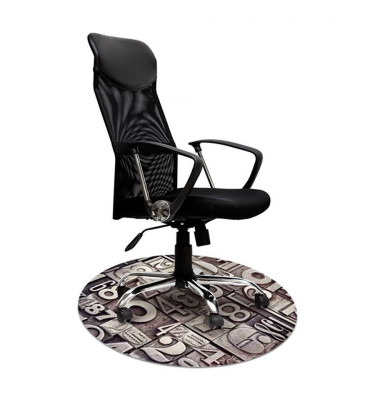 Elastyczna podkładka podłogowa z grafiką 019 - okrągła 100cm gr. 22mm