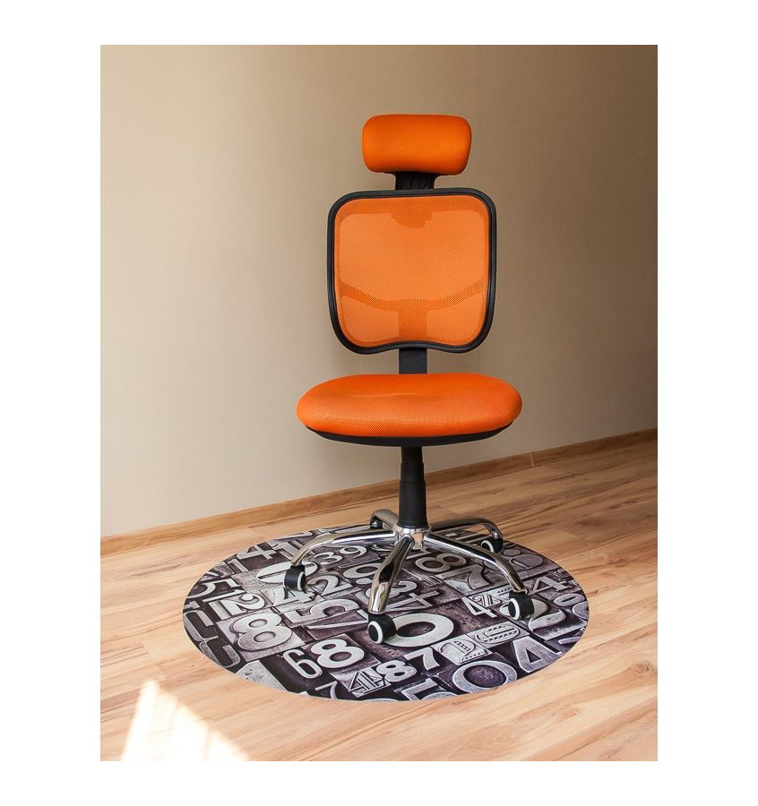 Elastyczna podkładka podłogowa z grafiką 019 - okrągła 100cm gr. 22mm