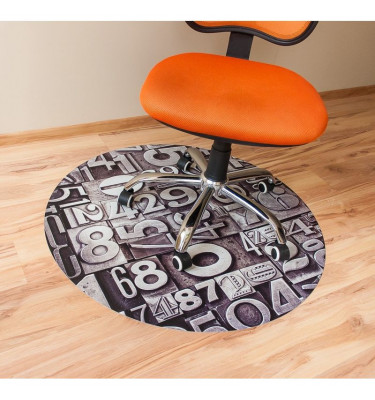 Elastyczna podkładka podłogowa z grafiką 019 - okrągła 100cm gr. 22mm