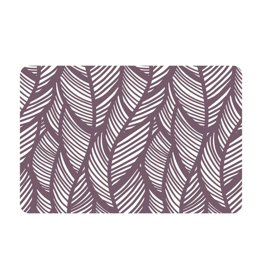 Elastyczna mata ochronna podłogowa 80x120cmgr. 22mm z nadrukiem 018 - PIÓRA