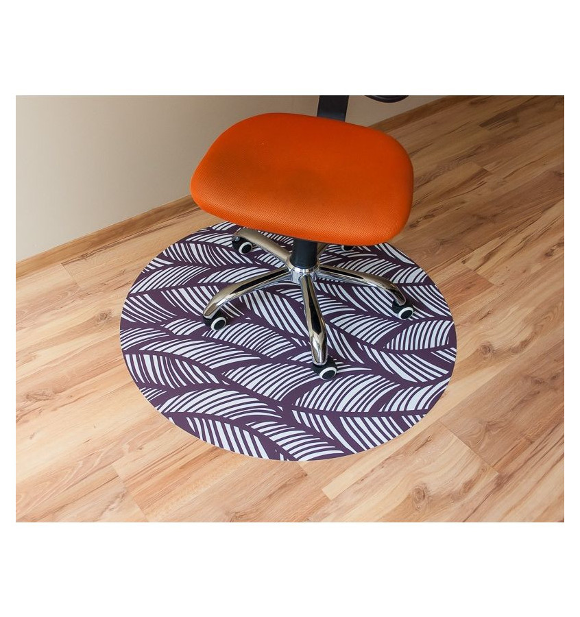 Elastyczna mata podłogowa pod krzesło z grafiką 018 - okrągła 100cm gr 22mm