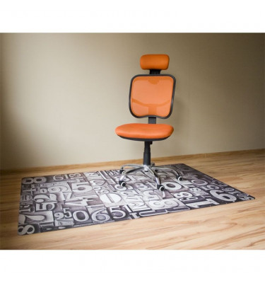 Elastyczne podkładki pod krzesła 120x180cm gr. 22mm grafika 019 - LITERY