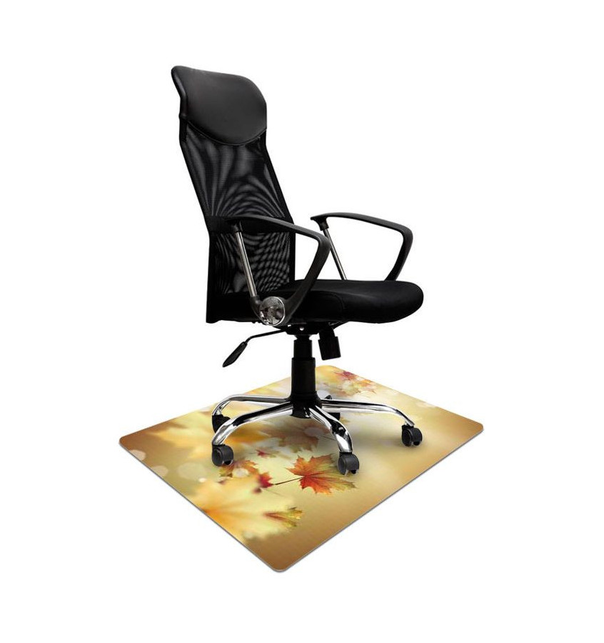 Elastyczna mata ochronna pod krzesło 80x120cm gr. 22mm ze wzorem 017 - JESIEŃ