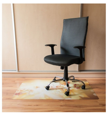 Elastyczna mata ochronna pod krzesło 80x120cm gr. 22mm ze wzorem 017 - JESIEŃ