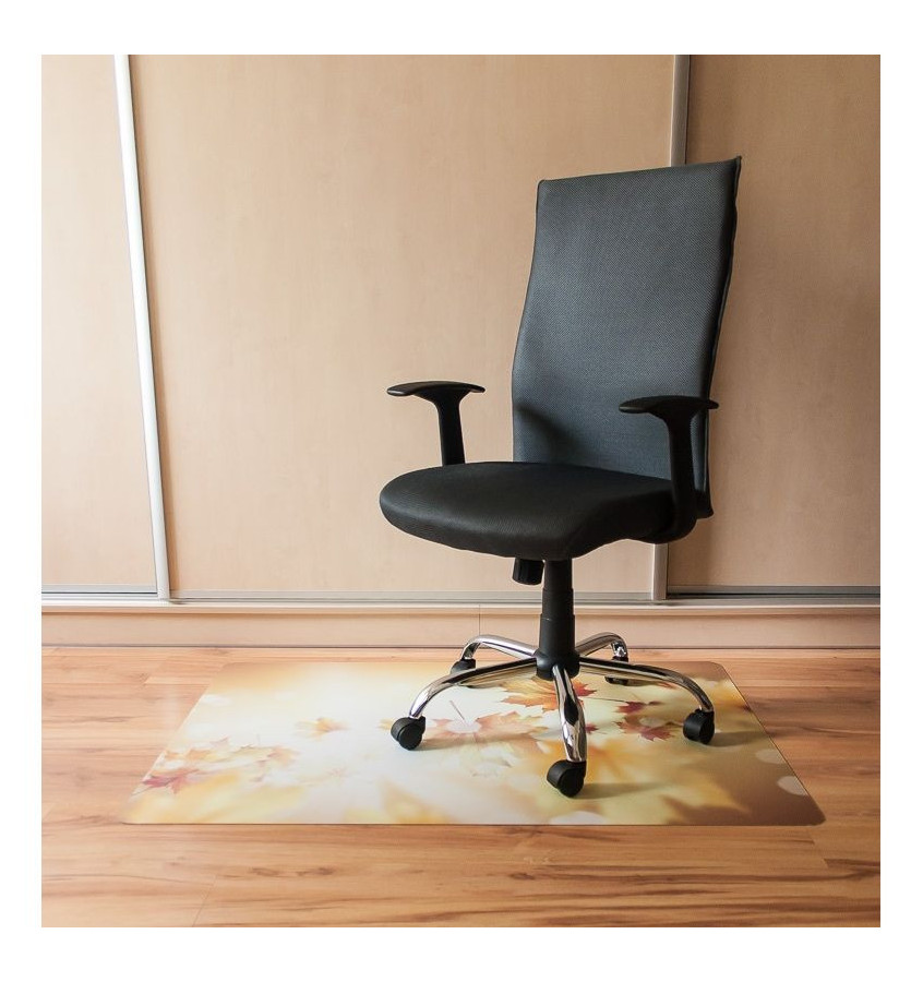 Elastyczna mata ochronna pod krzesło 80x120cm gr. 22mm ze wzorem 017 - JESIEŃ