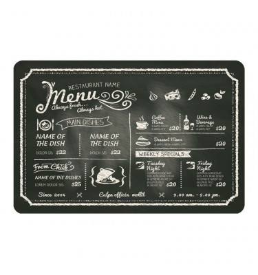 Elastyczna mata ochronna pod krzesło biurowe 80x120cm gr. 22mm wzór 015 - MENU