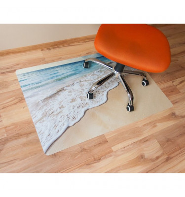 Elastyczna mata ochronna pod krzesło 80x120cm gr. 22mm wzór 012 - MORZE