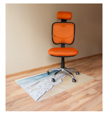 Elastyczna mata ochronna pod krzesło 80x120cm gr. 22mm wzór 012 - MORZE