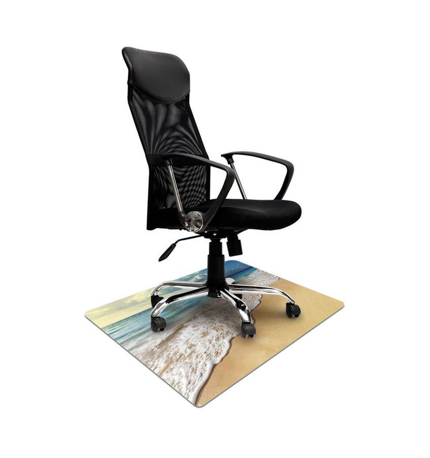 Elastyczna mata ochronna pod krzesło 80x120cm gr. 22mm wzór 012 - MORZE