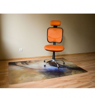 Elastyczna mata ochronna pod krzesło 120x180cm gr. 22 mm ze wzorem 011 - TWARZ