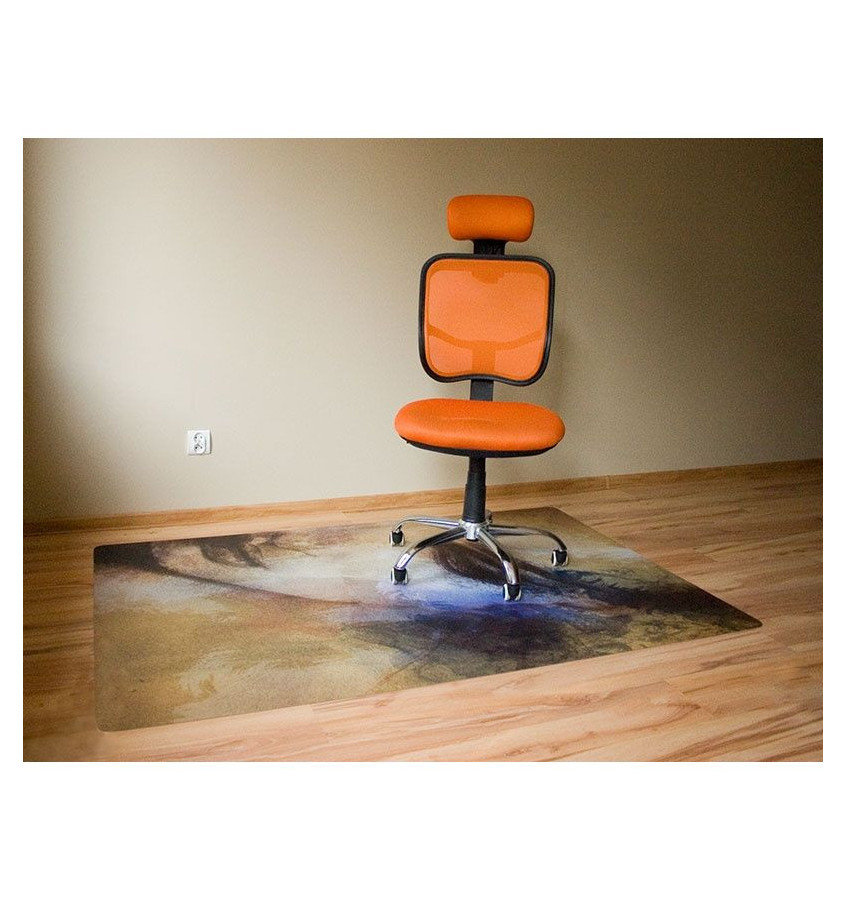 Elastyczna mata ochronna pod krzesło 120x180cm gr. 22 mm ze wzorem 011 - TWARZ