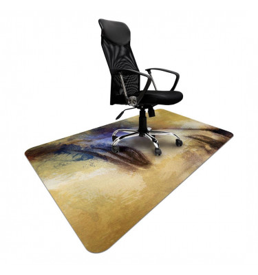 Elastyczna mata ochronna pod krzesło 120x180cm gr. 22 mm ze wzorem 011 - TWARZ