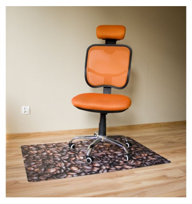 Mata elastyczna pod fotel obrotowy 100x140cm  gr. 22mm wzór 009 - KAWA