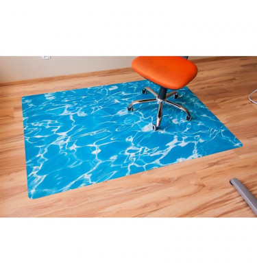 Elastyczna podkładka pod krzesło 120x180cm - gr. 22mm ze wzorem 008 - WODA 