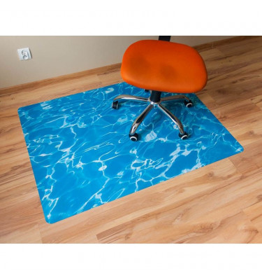 Mata ochronna 100x140cm elastyczna gr. 22mm z nadrukiem 008 - WODA