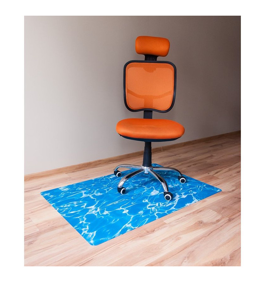 Elastyczna mata ochronna podłogowa 80x120cm gr. 22mm z nadrukiem 008 - WODA 